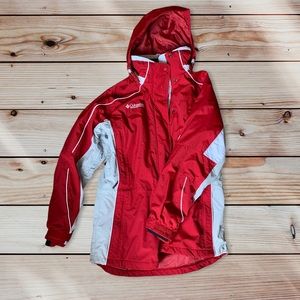 Columbia Red and white Heavy Jacket Women’s large